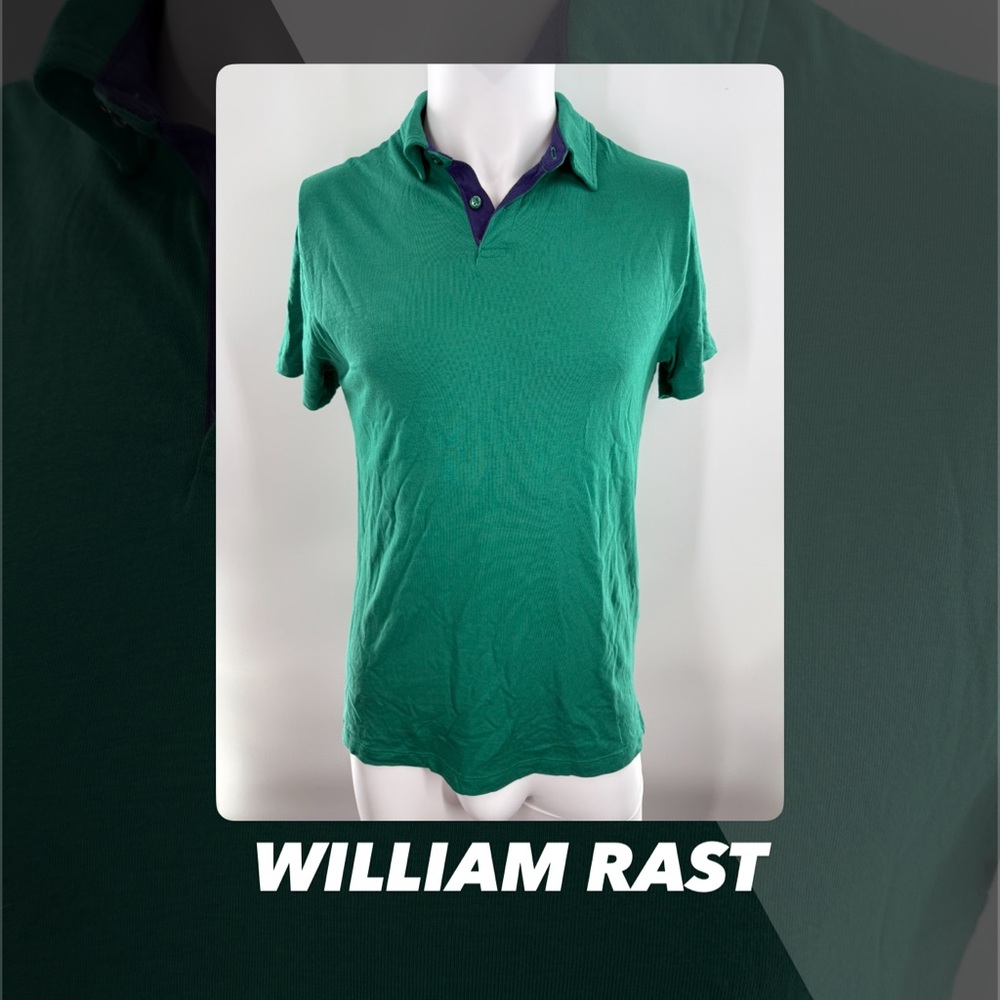 EUC William Rast Green Polo